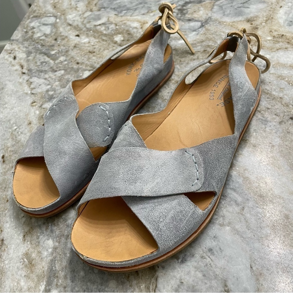 Kork-Ease Aaron Suede Leather Sandals Women’s Size 10